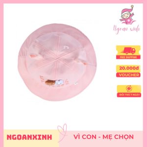 Nón bé gái lớn vành tròn - Ngoan Xinh