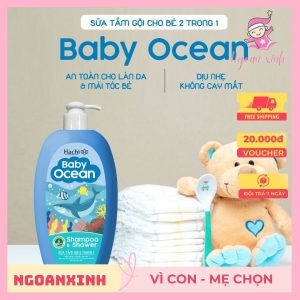 Sữa tắm gội 2 trong 1 Hachi baby ocean - Ngoan Xinh