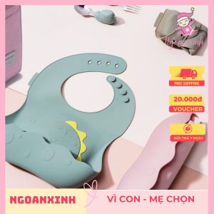 Yếm ăn dặm silicone Bebear