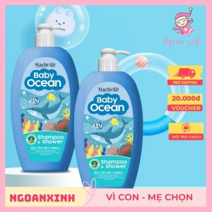 Sữa tắm gội 2 trong 1 Hachi baby ocean - Ngoan Xinh