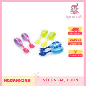 Bộ nĩa và muỗng tập ăn có tay cầm Kidsme